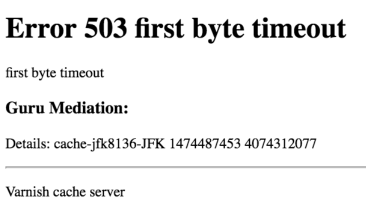 Fastly default error page