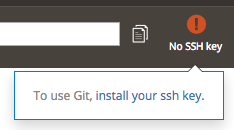 No SSH key