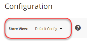 Select the default config scope