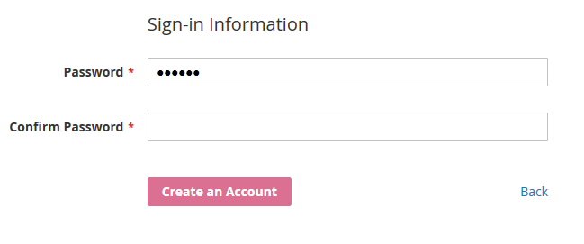 Admin login page where the font of the buttons was changed
