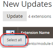 Update all extensions