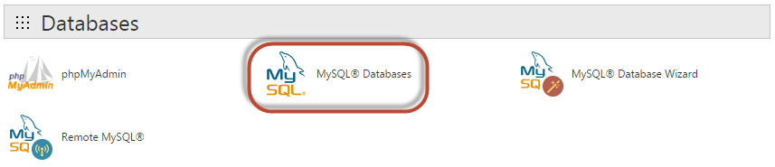 Start out creating a database