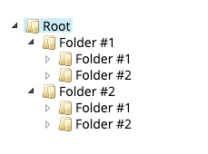 FolderTree widget example